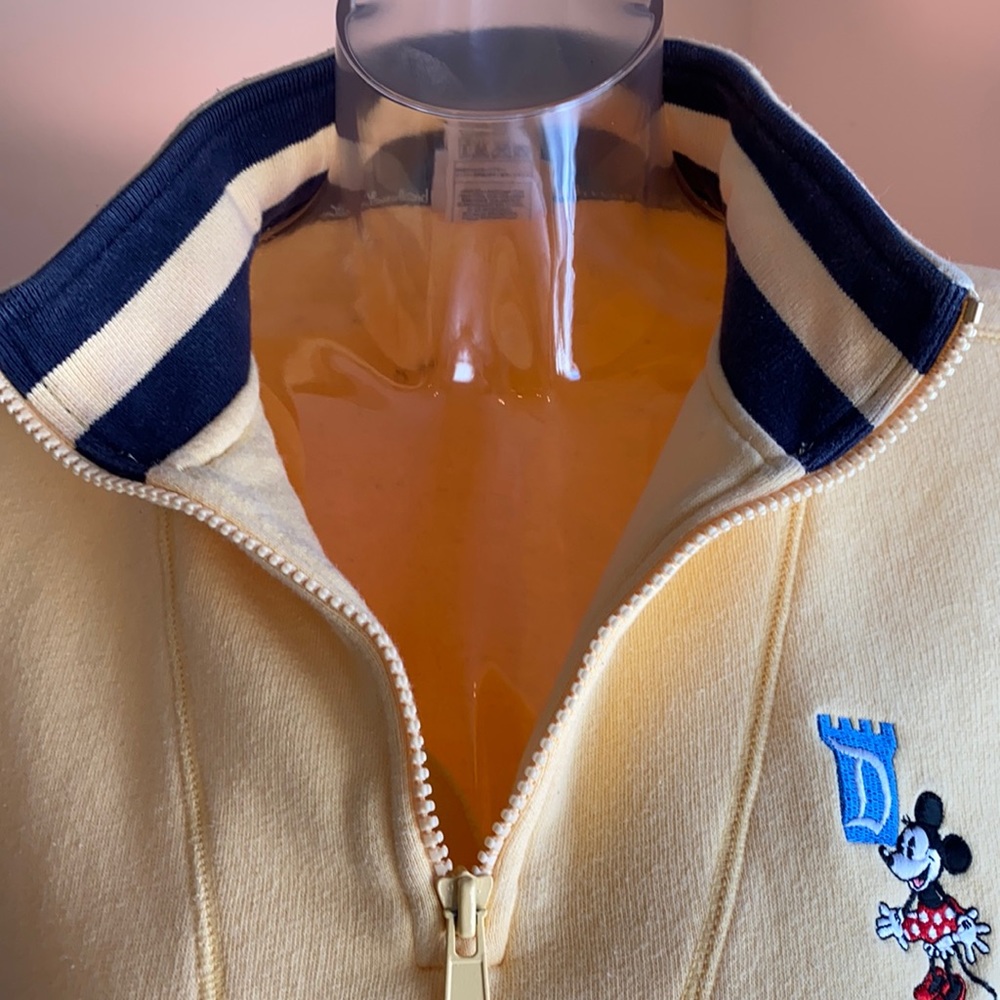 Disney Yellow Sweatshirt with Mickey Mouse Embroidery - Picture 3 of 10